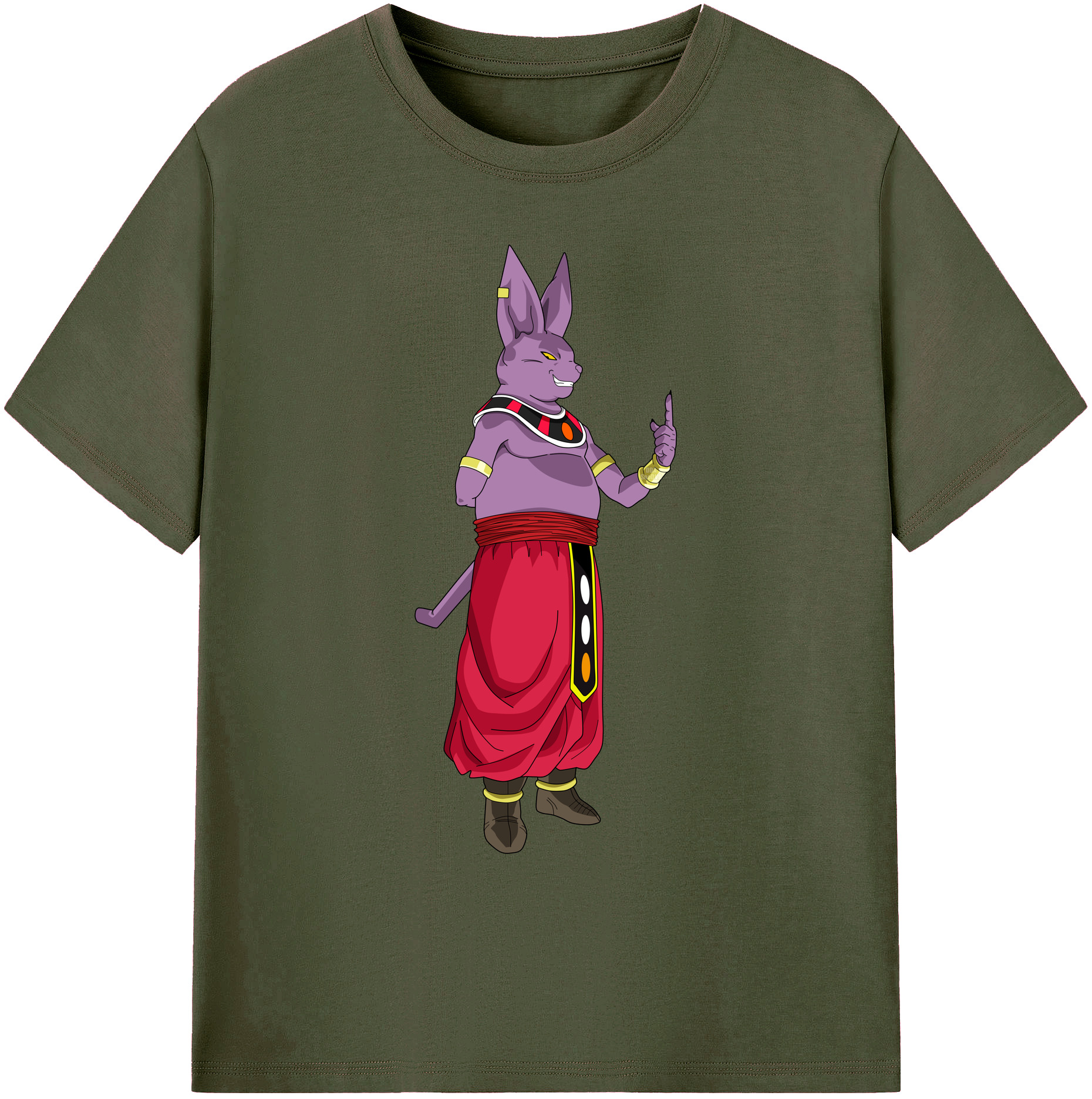 （画像用） ドラゴンボール シャンパ DRAGON BALL Champa 綿100％ メンズ半袖Tシャツ｜肌触りやわらか＆通気性